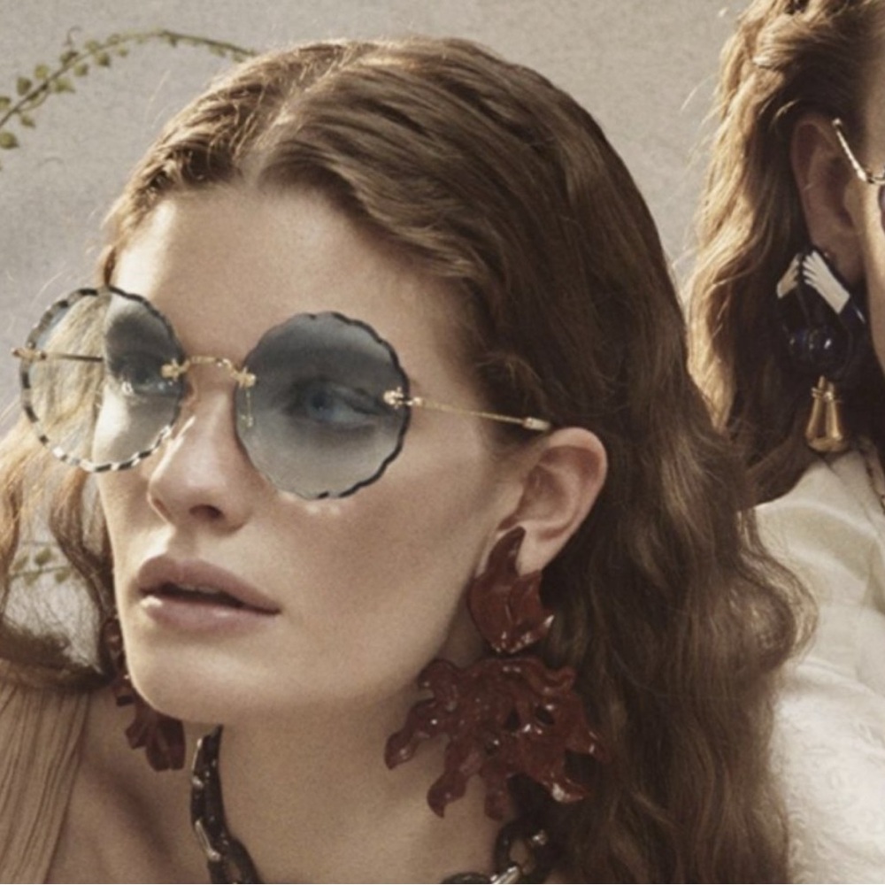Chloe Rosie scalloped sunglasses